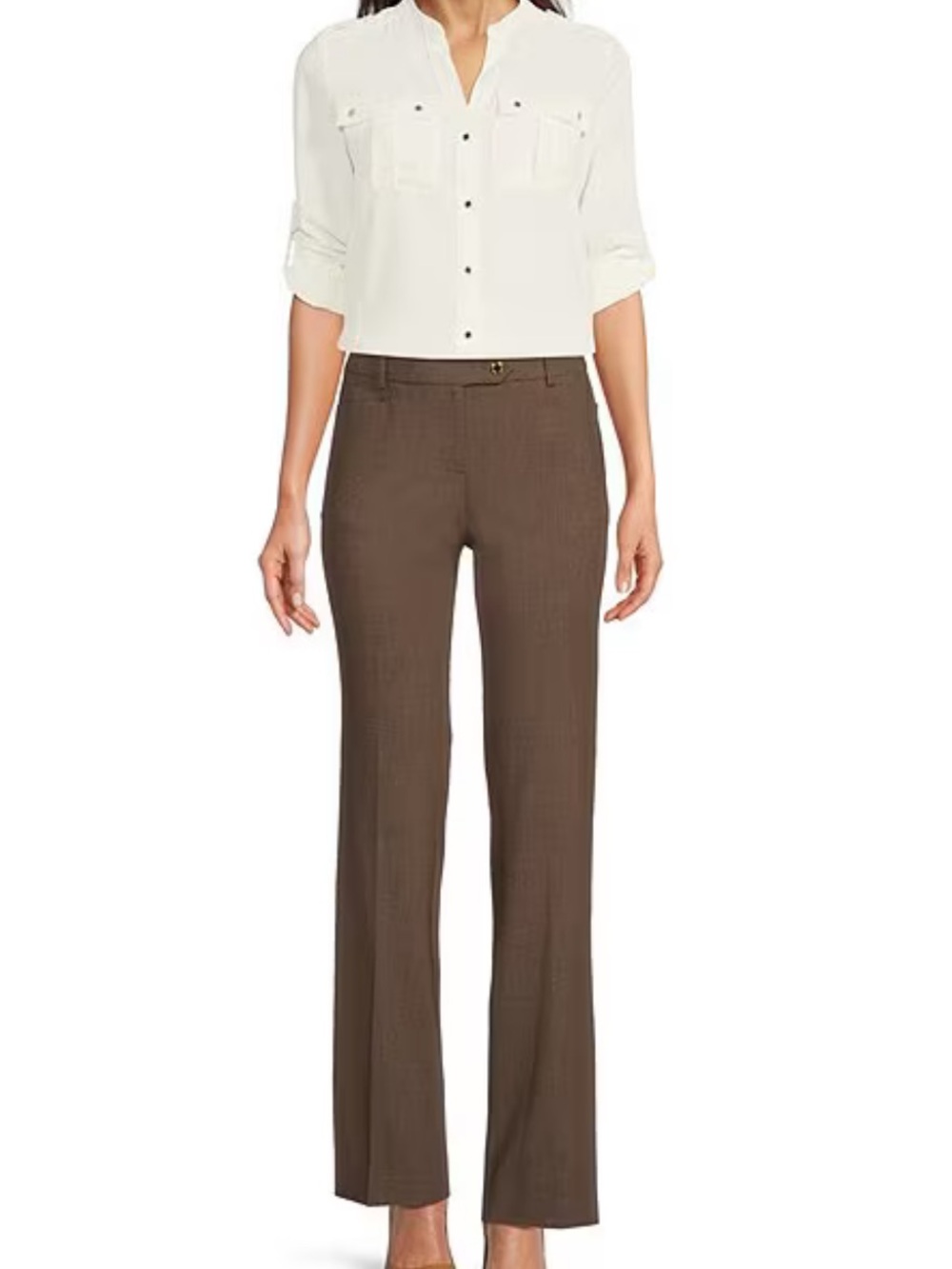 Calvin Klein Modern Fit Pants - Brown